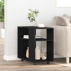 Mesa auxiliar de roble negro, 70 x 35 x 60 cm, madera de ingeniería en Mesas auxiliares | Comprar online en Foru.es