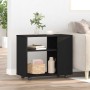 Mesa auxiliar de roble negro, 70 x 35 x 60 cm, madera de ingeniería en Mesas auxiliares | Comprar online en Foru.es