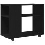 Mesa auxiliar de roble negro, 70 x 35 x 60 cm, madera de ingeniería en Mesas auxiliares | Comprar online en Foru.es