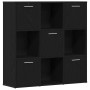 Librería de roble negro 90x28x90 cm Madera de ingeniería en Librerías y estanterías | Comprar online en Foru.es