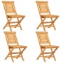 Juego de comedor para jardín 5 piezas madera maciza de teca de vidaXL, Conjuntos de jardín - Ref: Foro24-3154999, Precio: 480...