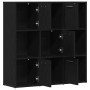 Librería de roble negro 90x28x90 cm Madera de ingeniería en Librerías y estanterías | Comprar online en Foru.es