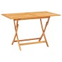 Juego de comedor para jardín 5 piezas madera maciza de teca de vidaXL, Conjuntos de jardín - Ref: Foro24-3154999, Precio: 480...