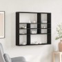 Estante de pared roble negro 90x16x78 cm madera de ingeniería en Estanterías | Comprar online en Foru.es