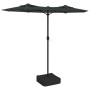Sombrilla doble con luces LED antracita 316x240 cm de vidaXL, Sombrillas - Ref: Foro24-362971, Precio: 167,72 €, Descuento: %