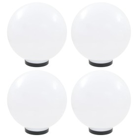Lámparas de bola LED 4 unidades esféricas PMMA 30 cm de vidaXL, Iluminación de exterior - Ref: Foro24-277143, Precio: 108,62 ...