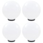 Lámparas de bola LED 4 unidades esféricas PMMA 30 cm de vidaXL, Iluminación de exterior - Ref: Foro24-277143, Precio: 108,62 ...