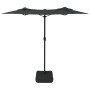 Sombrilla doble con luces LED antracita 316x240 cm de vidaXL, Sombrillas - Ref: Foro24-362971, Precio: 167,72 €, Descuento: %