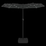 Sombrilla doble con luces LED antracita 316x240 cm de vidaXL, Sombrillas - Ref: Foro24-362971, Precio: 167,72 €, Descuento: %