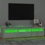 Mueble de TV con luces LED gris hormigón 180x35x40 cm de vidaXL, Muebles TV - Ref: Foro24-3152757, Precio: 121,57 €, Descuent...