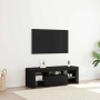 Gabinete de TV con cajón Roble Negro 120 x 35 x 40 cm en Muebles TV | Comprar online en Foru.es