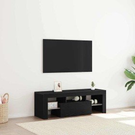 Gabinete de TV con cajón Roble Negro 120 x 35 x 40 cm en Muebles TV | Comprar online en Foru.es