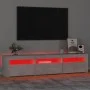 Mueble de TV con luces LED gris hormigón 180x35x40 cm de vidaXL, Muebles TV - Ref: Foro24-3152757, Precio: 121,57 €, Descuent...