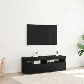 Mueble de TV Roble Negro 120 x 35 x 40 cm Madera de ingeniería en Muebles TV | Comprar online en Foru.es