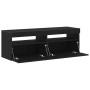 Mueble de TV Roble Negro 120 x 35 x 40 cm Madera de ingeniería en Muebles TV | Comprar online en Foru.es