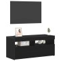 Mueble de TV Roble Negro 90 x 35 x 40 cm Madera de ingeniería en Muebles TV | Comprar online en Foru.es