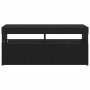 Mueble de TV Roble Negro 90 x 35 x 40 cm Madera de ingeniería en Muebles TV | Comprar online en Foru.es