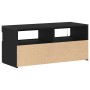 Mueble de TV Roble Negro 90 x 35 x 40 cm Madera de ingeniería en Muebles TV | Comprar online en Foru.es