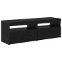 Mueble de TV 2 pcs Roble Negro 60 x 35 x 40 cm en Muebles TV | Comprar online en Foru.es