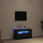 Mueble de TV Roble Negro 75 x 35 x 40 cm Madera de ingeniería en Muebles TV | Comprar online en Foru.es