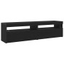 Mueble de TV 2 pcs Roble Negro 75 x 35 x 40 cm en Muebles TV | Comprar online en Foru.es