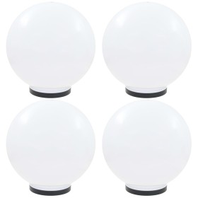 Lámparas de bola LED 4 unidades esféricas PMMA 40 cm de vidaXL, Iluminación de exterior - Ref: Foro24-277144, Precio: 215,46 ...