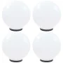 Lámparas de bola LED 4 unidades esféricas PMMA 40 cm de vidaXL, Iluminación de exterior - Ref: Foro24-277144, Precio: 235,61 ...