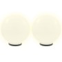 Lámparas de bola LED 4 unidades esféricas PMMA 40 cm de vidaXL, Iluminación de exterior - Ref: Foro24-277144, Precio: 215,46 ...