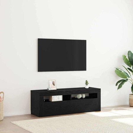 Gabinete de TV Roble Negro 120 x 35 x 40 cm en Muebles TV | Comprar online en Foru.es