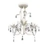 Lámparas de araña de cristal 4 unidades blanco elegante de vidaXL, Lámparas de araña - Ref: Foro24-278739, Precio: 188,37 €, ...