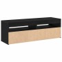 Gabinete de TV Roble Negro 120 x 35 x 40 cm en Muebles TV | Comprar online en Foru.es