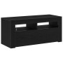 Gabinete de TV Roble Negro 90 x 35 x 40 cm Madera contrachapada en Muebles TV | Comprar online en Foru.es