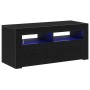 Gabinete de TV Roble Negro 90 x 39 x 30 cm Madera contrachapada en Muebles TV | Comprar online en Foru.es
