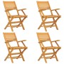 Juego de comedor para jardín 5 piezas madera maciza de teca de vidaXL, Conjuntos de jardín - Ref: Foro24-3155013, Precio: 428...