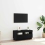 Gabinete de TV Roble Negro 80 x 35 x 40 cm Madera contrachapada en Muebles TV | Comprar online en Foru.es
