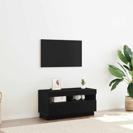 Gabinete de TV Roble Negro 80 x 35 x 40 cm Madera contrachapada en Muebles TV | Comprar online en Foru.es