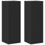 Mueble de TV de Pared 2 pcs Roble Negro 30,5 x 30 x 90 cm en Muebles TV | Comprar online en Foru.es