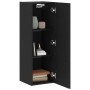 Mueble de TV de Pared 2 pcs Roble Negro 30,5 x 30 x 90 cm en Muebles TV | Comprar online en Foru.es