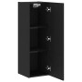 Mueble de TV de Pared 2 pcs Roble Negro 30,5 x 30 x 90 cm en Muebles TV | Comprar online en Foru.es