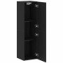 Mueble de TV de Pared Roble Negro 30,5 x 30 x 110 cm en Muebles TV | Comprar online en Foru.es