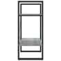 Estantería 2 niveles madera contrachapada gris 60x30x70 cm de vidaXL, Librerías y estanterías - Ref: Foro24-821307, Precio: 3...