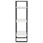 Estantería de 3 niveles madera maciza pino blanco 40x30x105 cm de vidaXL, Librerías y estanterías - Ref: Foro24-806493, Preci...