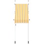 Toldo manual retráctil 100 cm naranja y blanco a rayas en Toldos | Comprar online en Foru.es