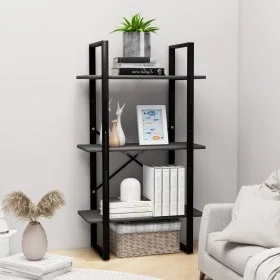 Gray plywood storage shelf 60x30x105 cm by vidaXL, Bookcases and shelves - Ref: Foro24-806509, Price: 36,80 €, Discount: %