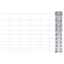 Valla de jardín de acero galvanizado plateado 50x1,5 m de vidaXL, Paneles de vallas - Ref: Foro24-149488, Precio: 98,94 €, De...