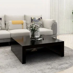 Black plywood coffee table 100x100x35 cm by vidaXL, Coffee table - Ref: Foro24-808568, Price: 73,87 €, Discount: %
