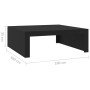 Mesa de centro madera contrachapada negro 100x100x35 cm de vidaXL, Mesas de centro - Ref: Foro24-808568, Precio: 75,08 €, Des...