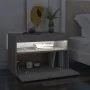 Mesita de noche con LED contrachapada gris hormigón 60x35x40 cm de vidaXL, Mesitas de noche - Ref: Foro24-3082782, Precio: 39...