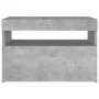 Mesita de noche con LED contrachapada gris hormigón 60x35x40 cm de vidaXL, Mesitas de noche - Ref: Foro24-3082782, Precio: 39...