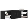 Estante de pared con estante Roble Negro 140 x 41 x 75 cm en Estanterías | Comprar online en Foru.es
